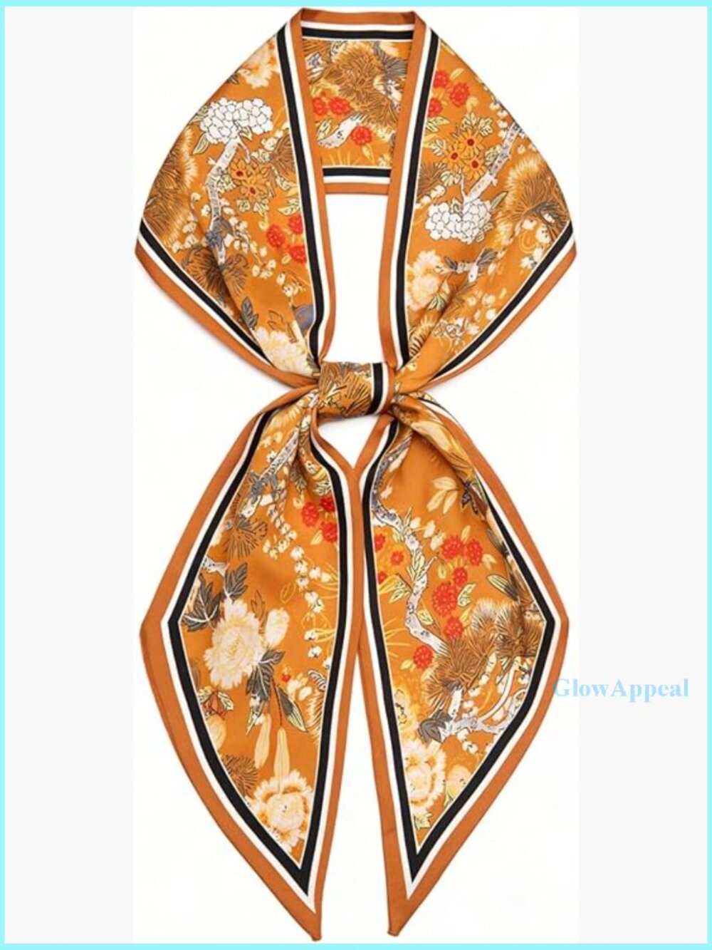 Long Satin Silk Scarf for Hair Neck Purse Accessory 59 Inches
